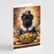 Edge Collections - 5" x 7" - Multicolor - Pug Thanksgiving Greeting Cards - 8 Pieces